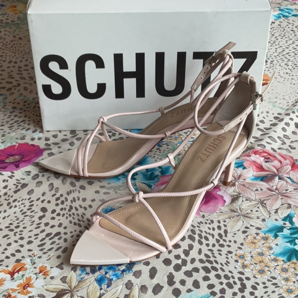 SCHUTZ Pink Strappy Sandals